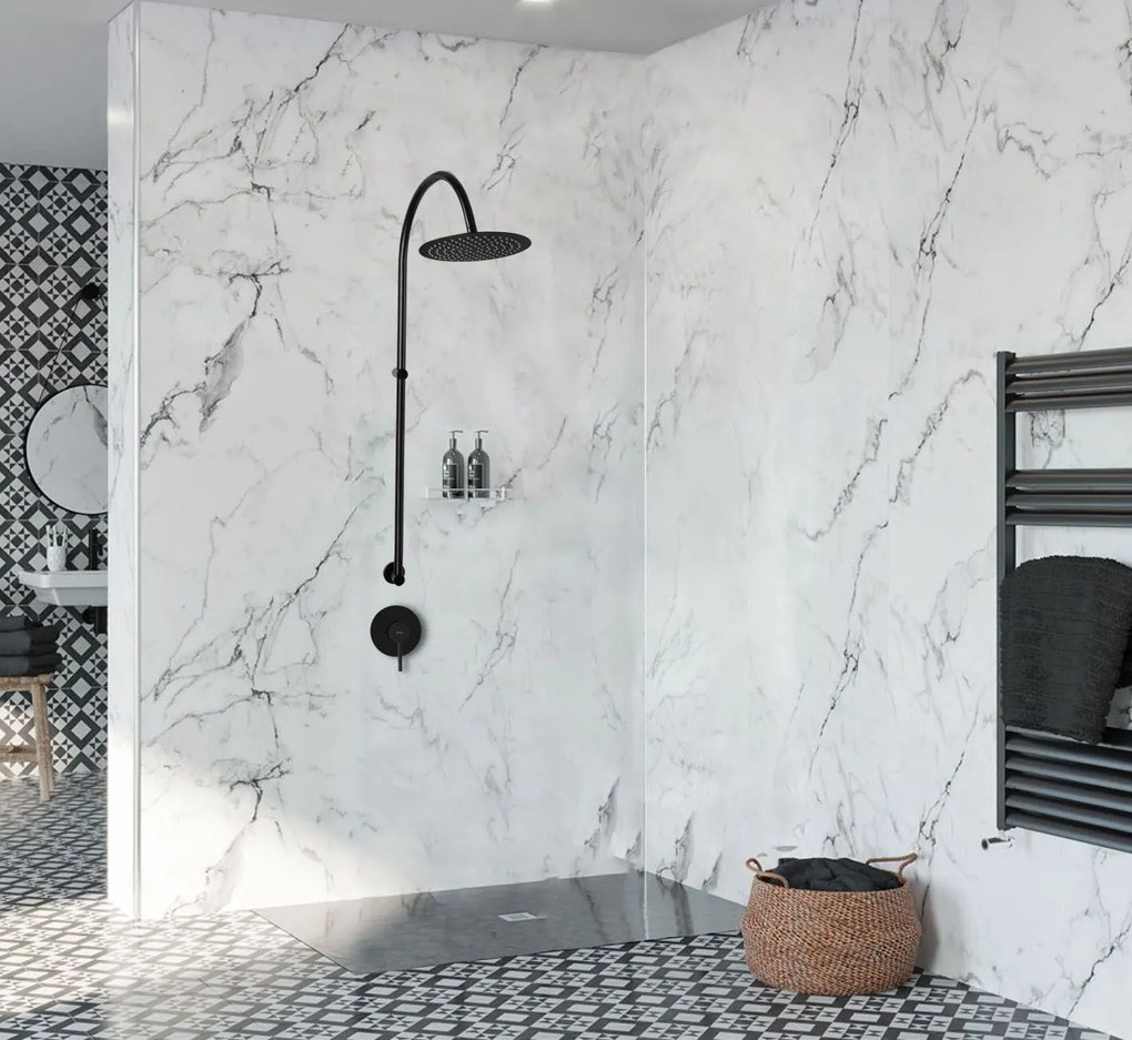 ДУШ СИСТЕМА Rea Lugano Black
