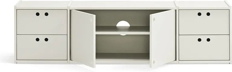 Кремава маса за телевизор 157x42x40 cm Wally – Teulat