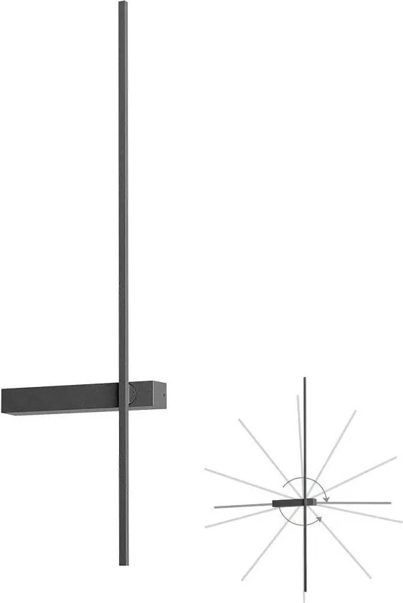 Redo 01-4673 - LED стенен аплик TANGENT LED/6W/230V CRI 90 черен