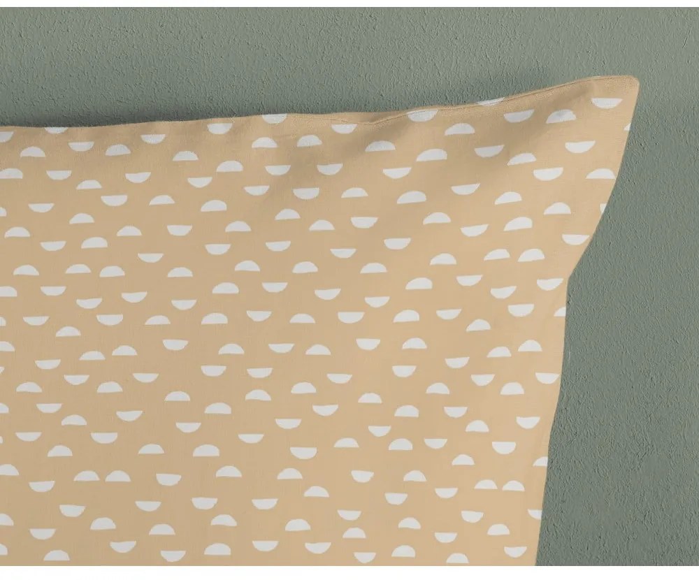 Бежово единично памучно детско спално бельо 140x200 cm Luz – Good Morning