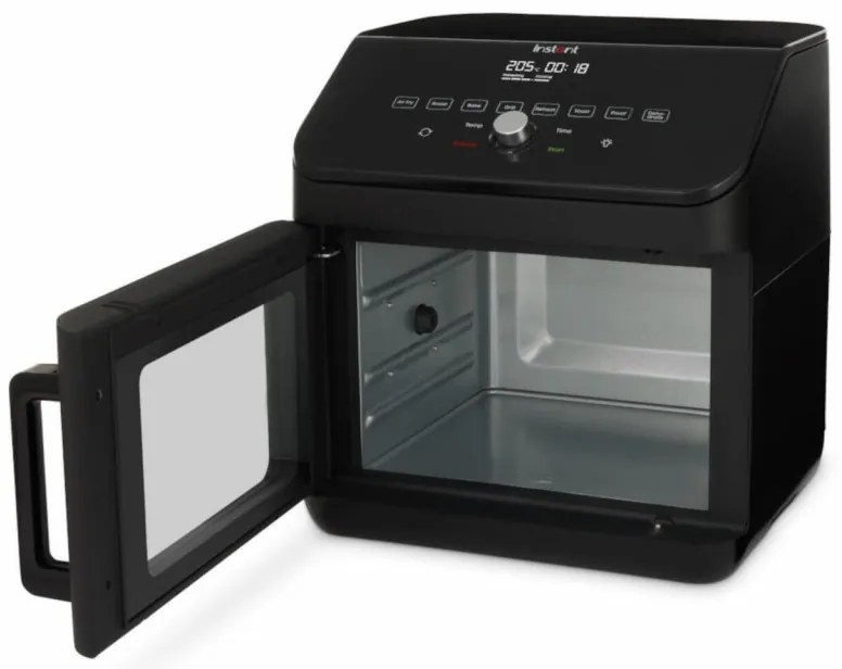 Фритюрник-фурна с горещ въздух Instant Pot Vortex Plus Oven 140410101, 1700W, 13 л, 8 програми, До 205C, EvenCrisp, Черен