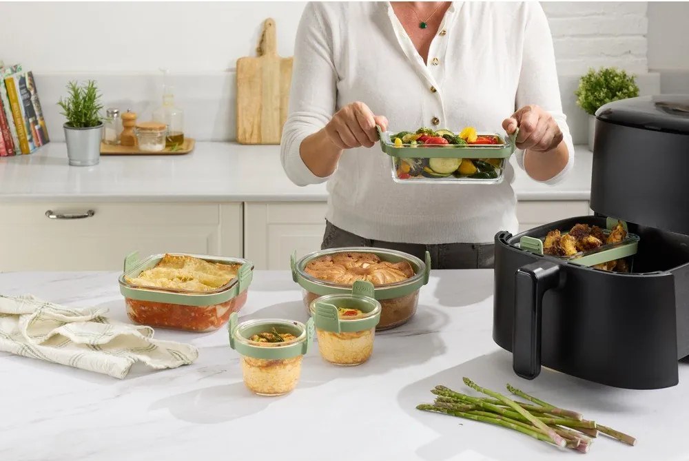 Стъклена форма за печене 20,5x19,5 cm – Lékué