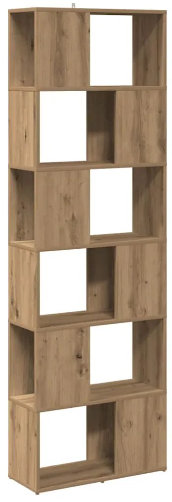 856731 vidaXL Шкаф за книги/разделител на стаи Artisan Oak 60x24x186 cm
