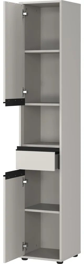 Сив висок шкаф за баня 33x181 cm Lemont – Germania