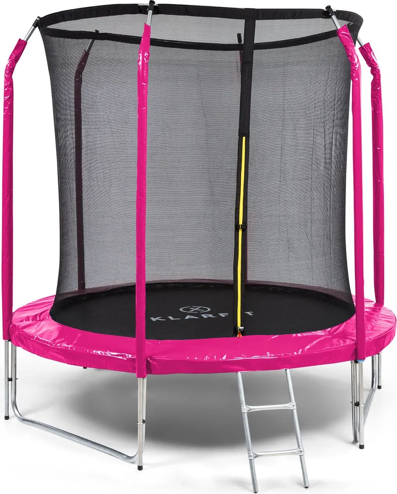 KLARFIT Jumpstarter, батут, Ø 2,5 м, мрежа 120 кг макс., повърхност за скачане 195 см Ø