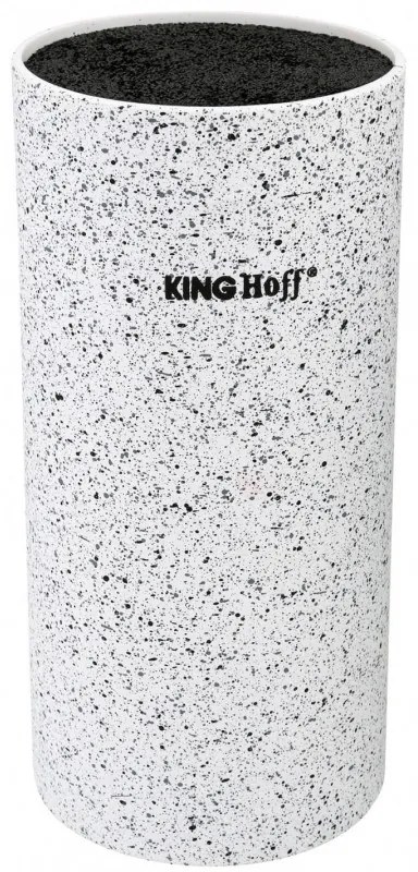 Универсална поставка за ножове Kinghoff KH 1092, Подходяща за всички размери остриета, Бял мрамор