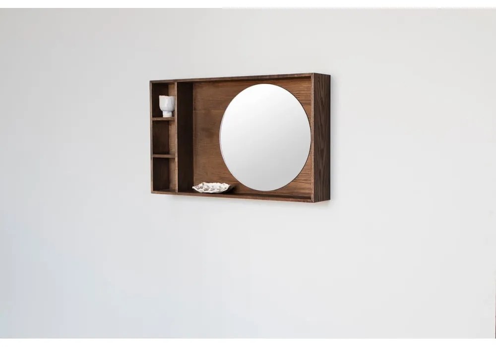 Кафяв панел за окачване от масивен дъб 40x65x11,5 cm Show Me – Mette Ditmer Denmark