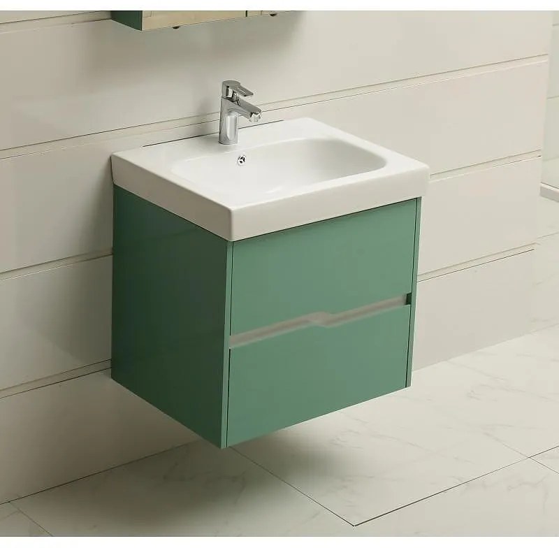 Конзолен PVC шкаф за баня ICP 6049 - 6049 - 1 GREEN