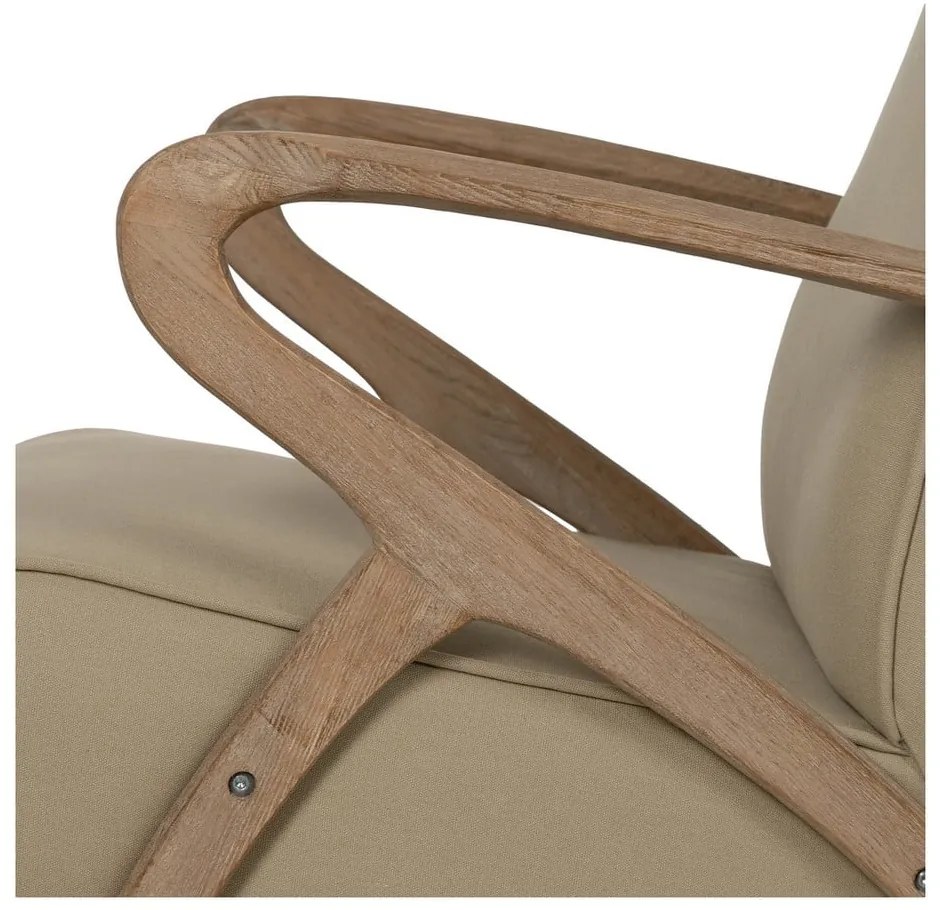 Бежово кресло Weave – Ixia