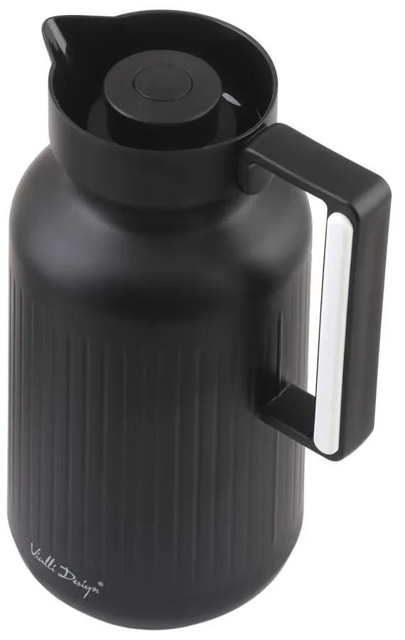 Матово черен термос 1 l Lungo – Vialli Design