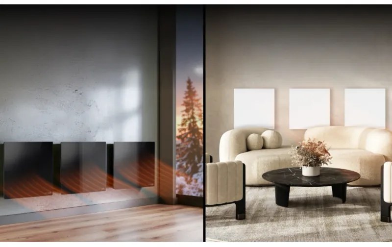 Електрически инфрачервен конвектор AENO AGH0011S, 500W, 12 м2, LED, Мобилно управление, Wi-Fi, Сензори за наклон и падане, IP24, Бял