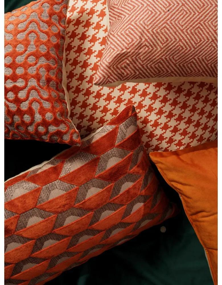 Оранжево-бяла външна възглавница , 50 x 50 cm Poule - Hartman