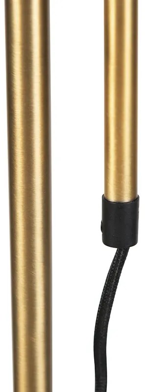 Интелигентна класическа подова лампа бронз с бяла включително Wifi A60 - Ashley