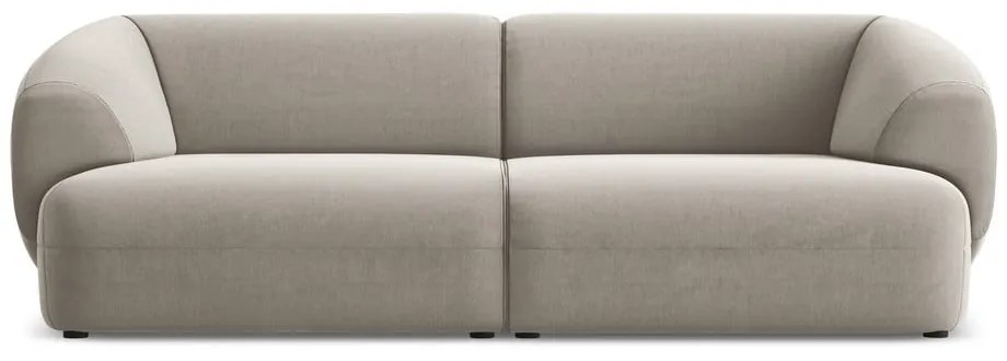 Бежов кадифен диван 232 cm Moana – Makamii