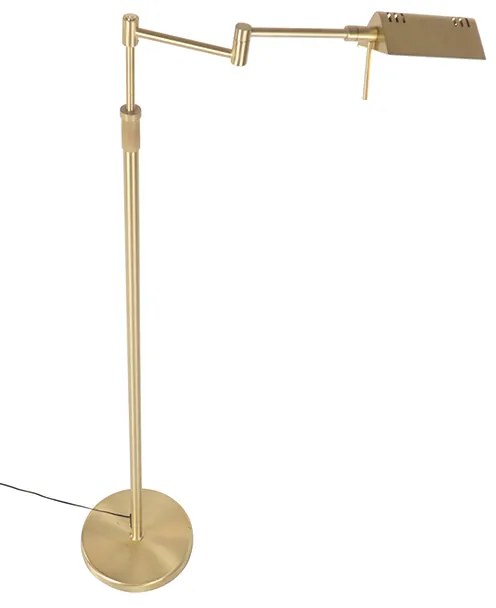 Подова лампа месинг с LED с сензорен димер - Notia