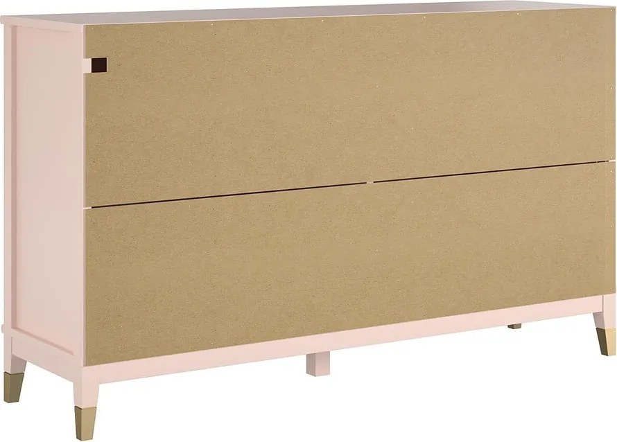 Розов скрин с чекмеджета , 144 x 85 cm Westerleigh - CosmoLiving by Cosmopolitan