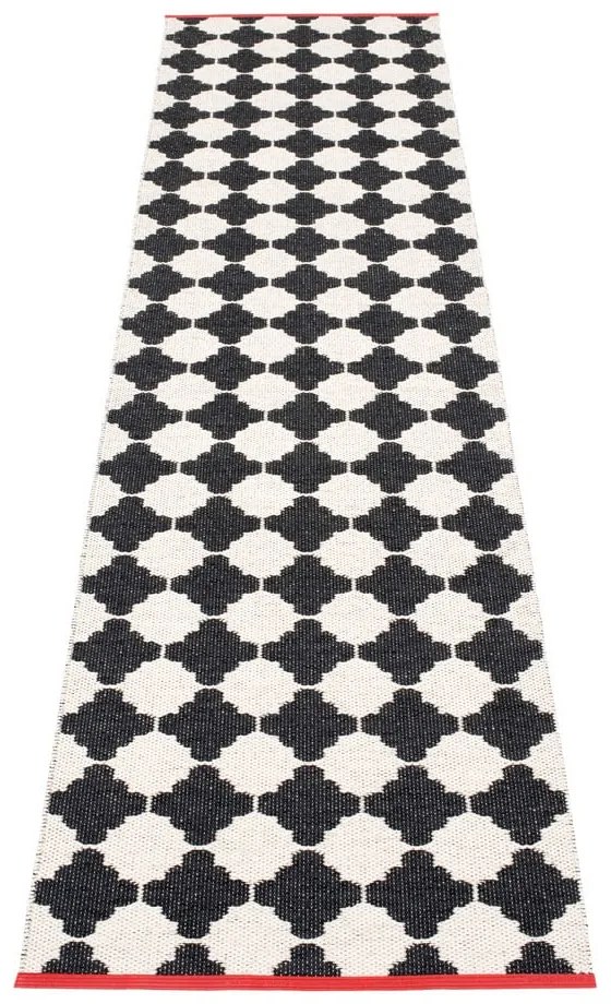 Черно-бяла пътека за открито и закрито 70x300 cm Marre Black Coral – Pappelina
