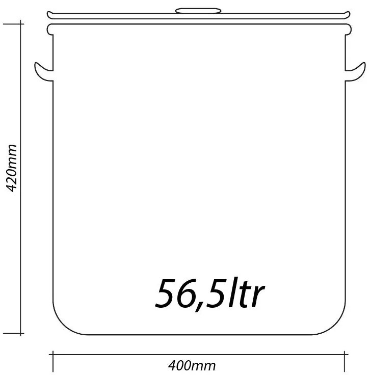 Казан с капак SAPIR SP 1211 - 172 литра