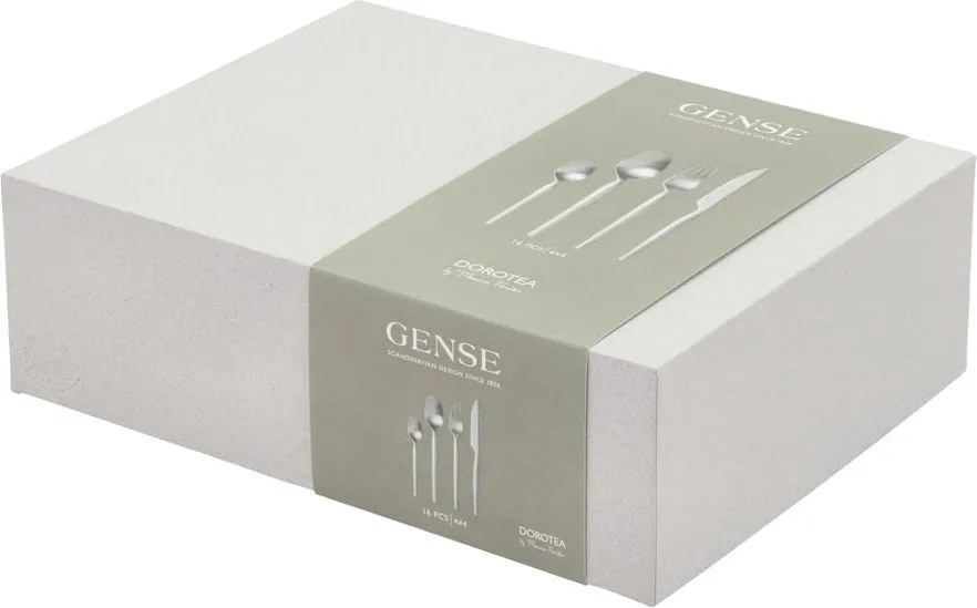 Прибори за хранене от неръждаема стомана в сребрист цвят 16 бр. Dorotea – Gense