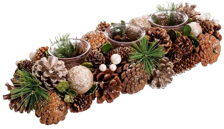 Свещник от пластмаса и стъкло - Casa Selección