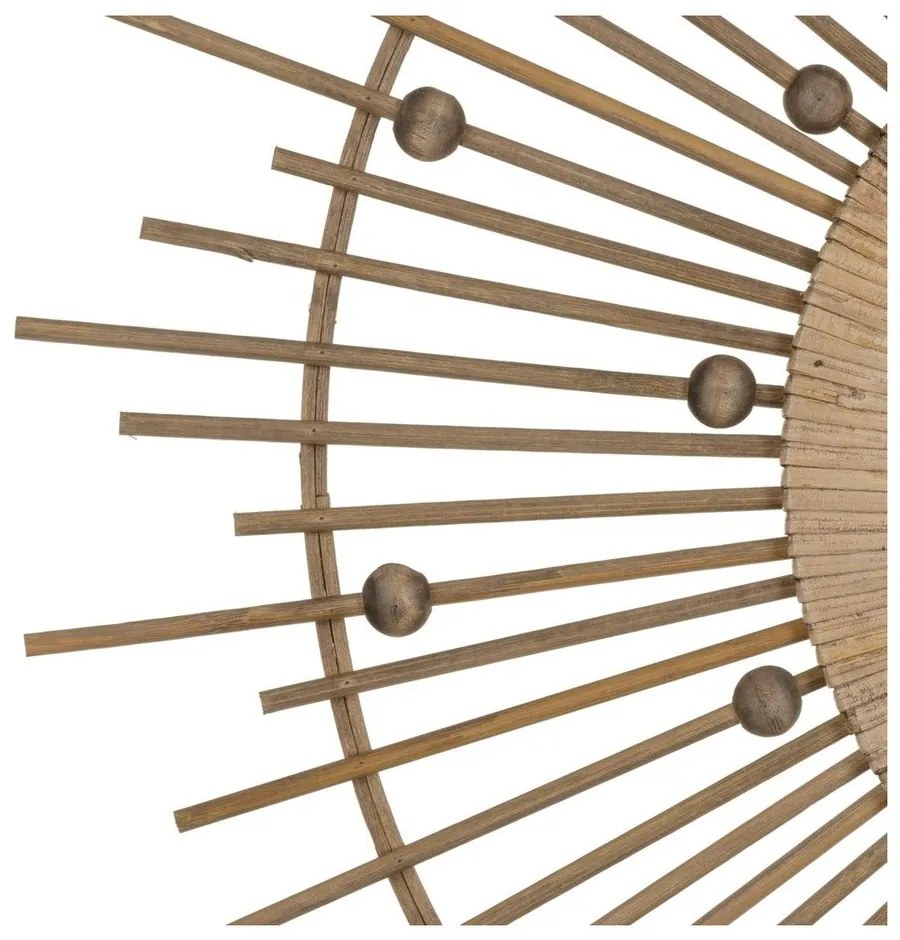 Стенно огледало бамбуково ø 70 cm Sol – Ixia