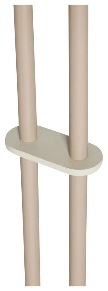 Бежова подова лампа със стъклен абажур (височина 165 cm) Come – Hübsch