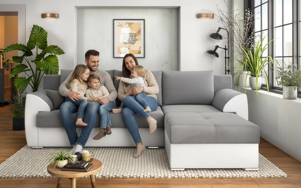 Разтегателен ъглов диван Деман