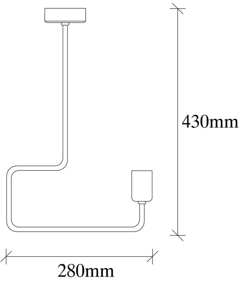 Черно метално висящо осветително тяло Opviq lights Penelope - Opviq lights