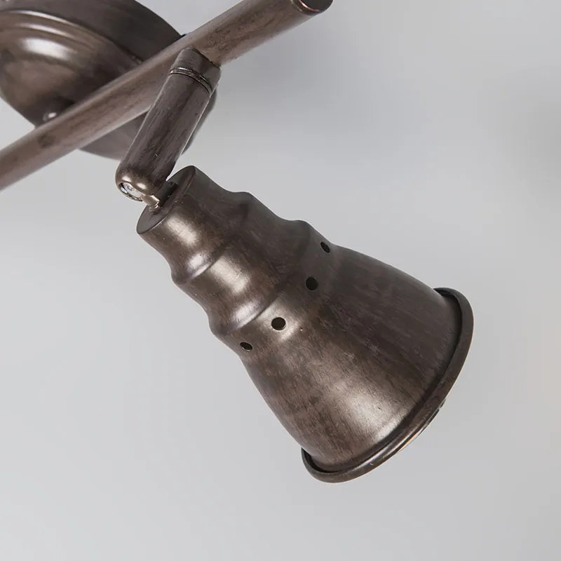 Таванен и стенен прожектор ръждиво кафяв въртящ се и наклонен - Coney 2