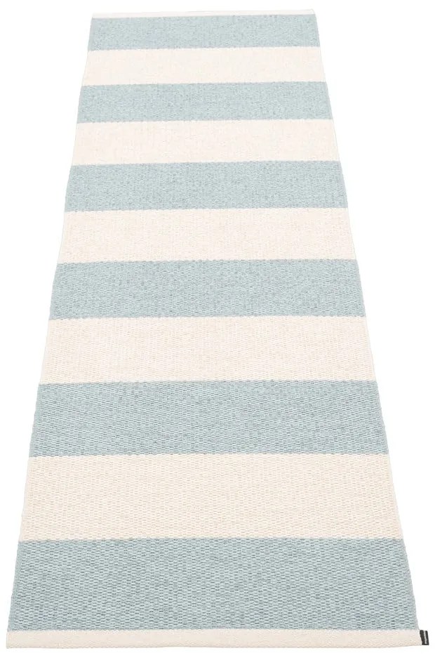 Светлосиня и кремава пътека за открито и закрито 70x225 cm Bob Blue Fog – Pappelina