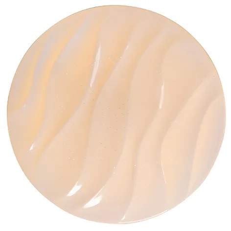 Таванна лампа бяла 38 см с LED с дистанционно управление - Damla