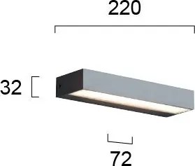 Аплика Viokef Tech-22 x 7,2 x 3,2 См.