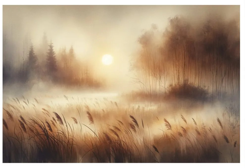 Картина на платно – Мъглив изгрев