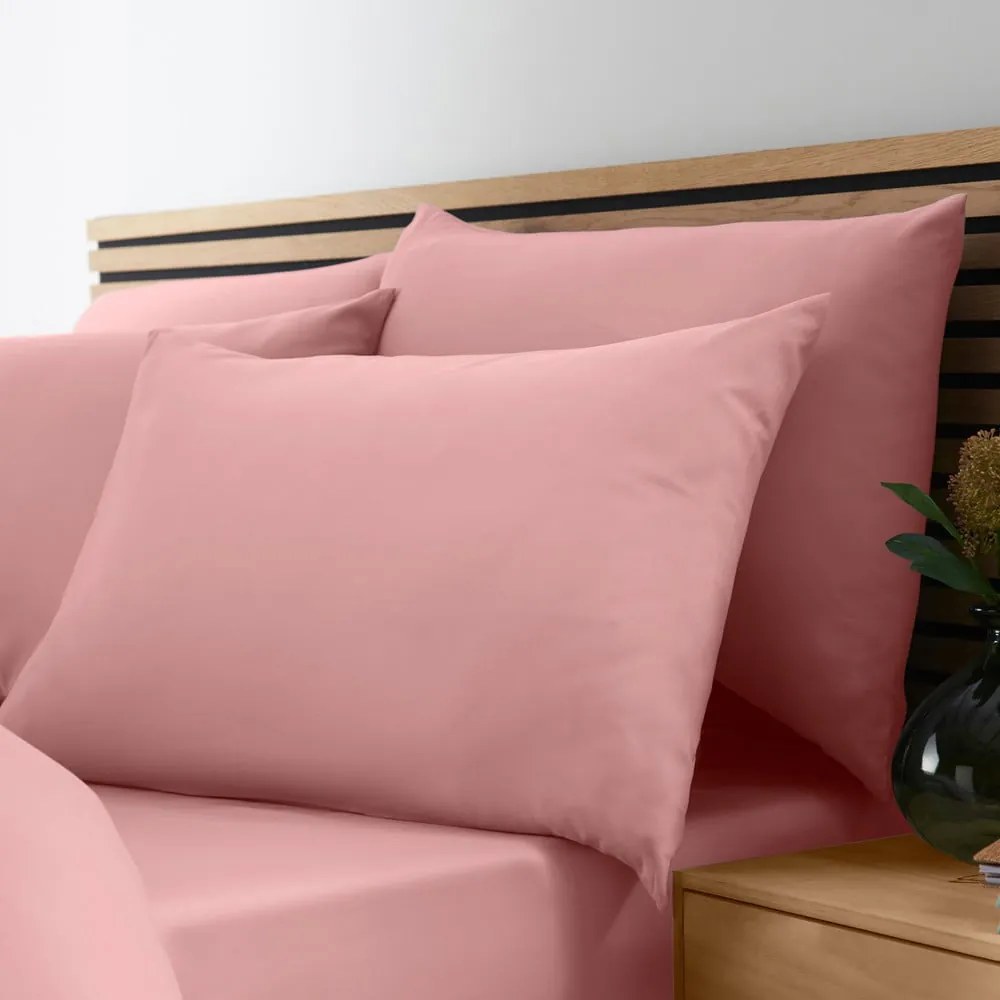 Розово единично спално бельо 135x200 cm So Soft Non-Iron – Catherine Lansfield