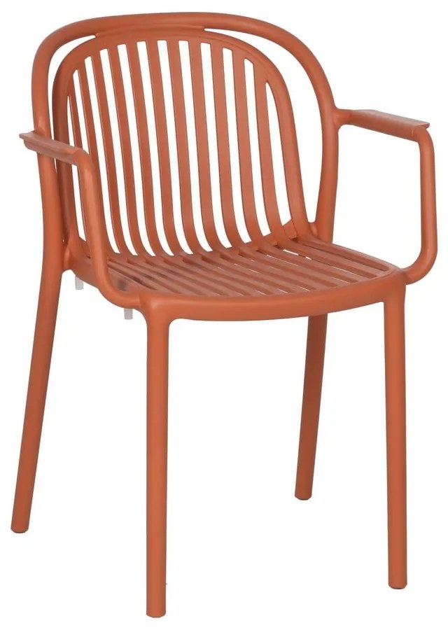 Теракотен пластмасов трапезен стол Alia – Ixia