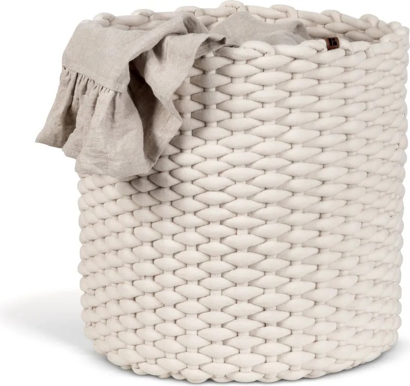 Текстилна кошница ø 40x40 cm Peach Skin Round XL – Bigso