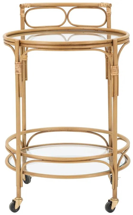 Метална маса за сервиране на колелца ø 51 cm Panama - Mauro Ferretti