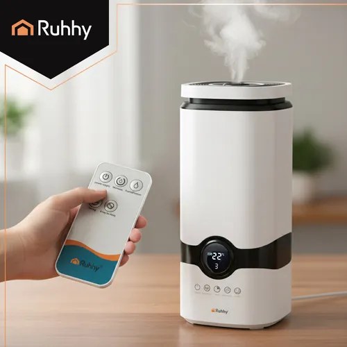 Ултразвуков овлажнител за въздух Ruhhy 4L — С йонизация, ароматерапия и хигрометър