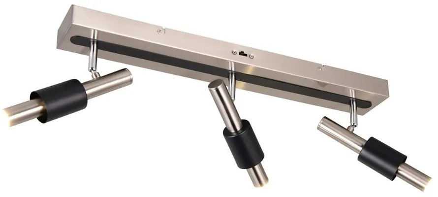 LED прожектор в черен и сребрист цвят 20,5x63 cm Ikaris – Trio Select