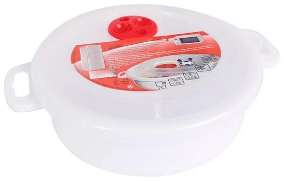 Кутия за Обяд с Капак за Микровълнова Фурна - 1,5 L - ø 19 x 7 cm