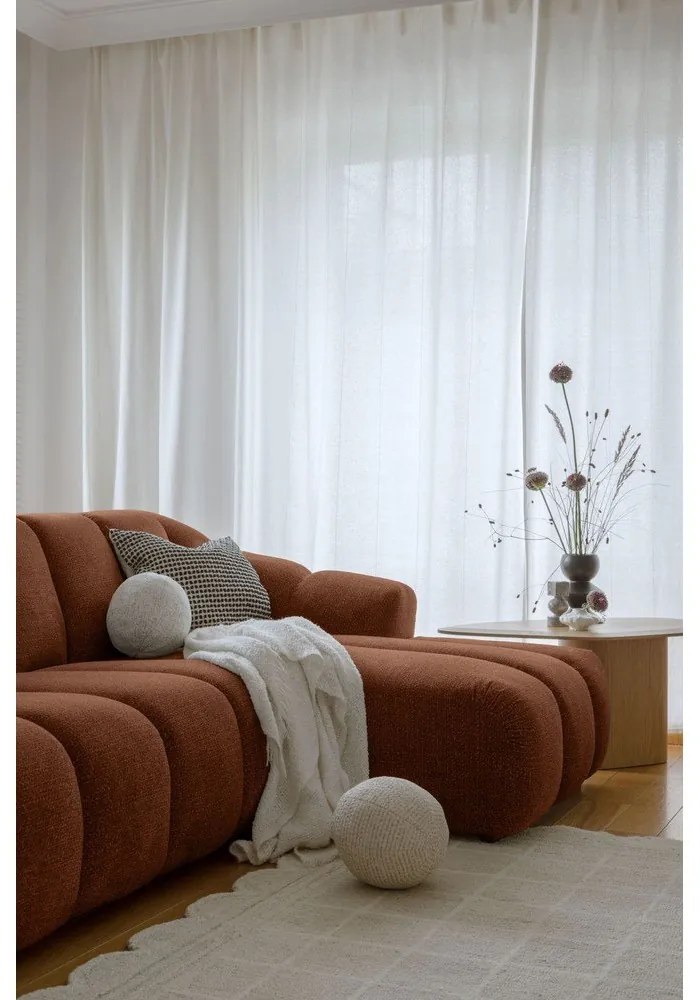 Теракотен ъглов диван (десен ъгъл) Shell – Miuform