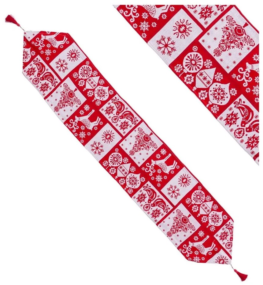 Покривка за маса с коледен мотив 33x180 cm Figures - Casa Selección