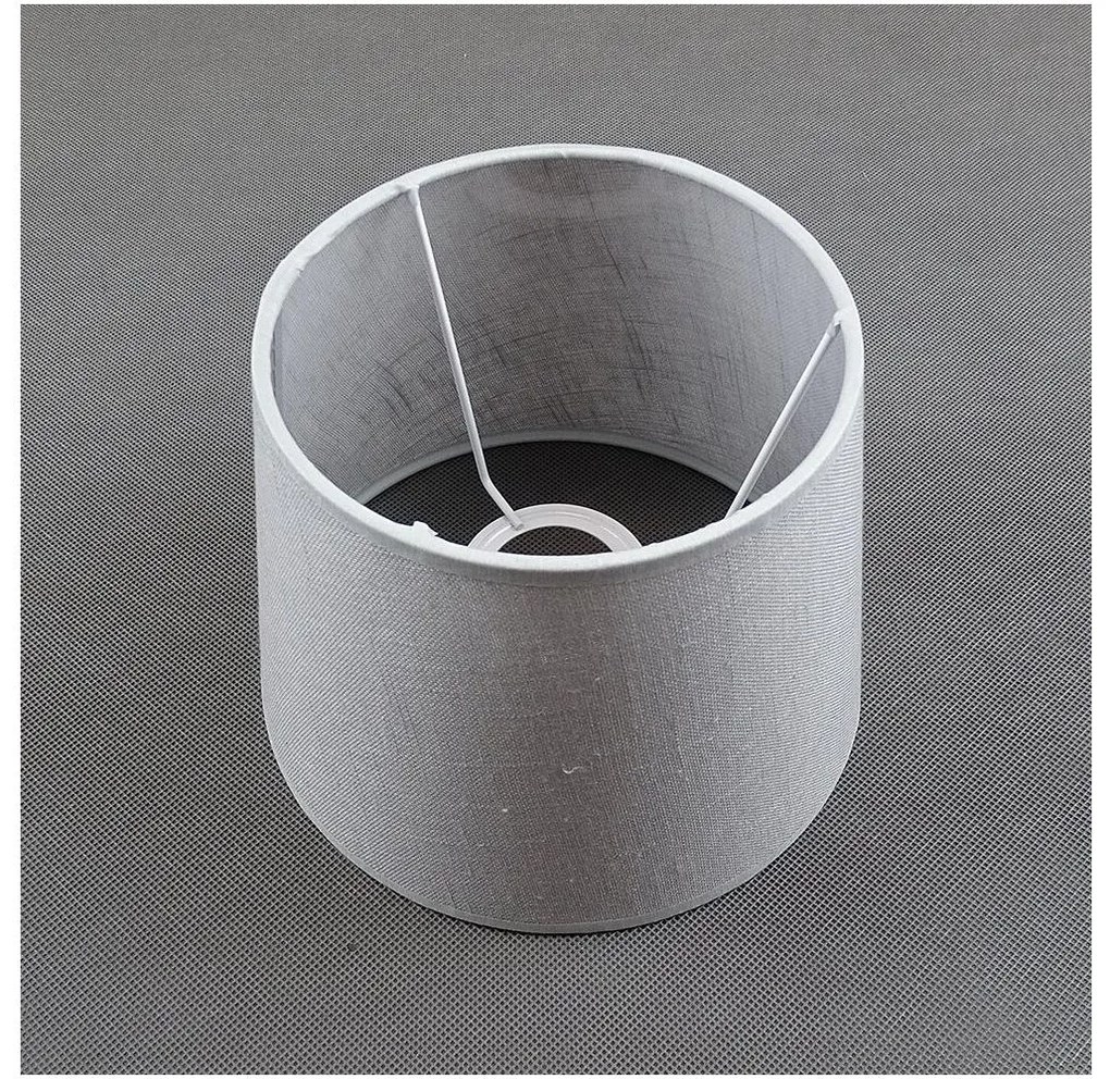 Универсален резервен абажур LAMA E27 15x19,5 см сив