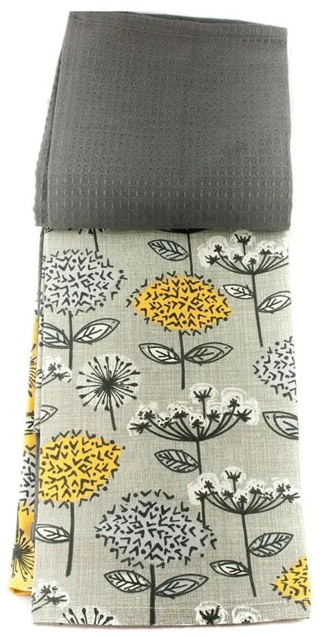 Чаени кърпи и кърпа за съдове в комплект от 4 бр. Retro Meadow – Cooksmart ®