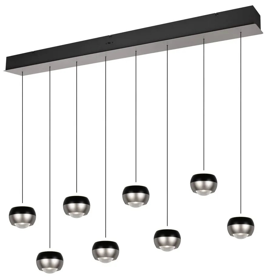 LED висящо осветително тяло в черен и сребрист цвят Orbit – Trio Select