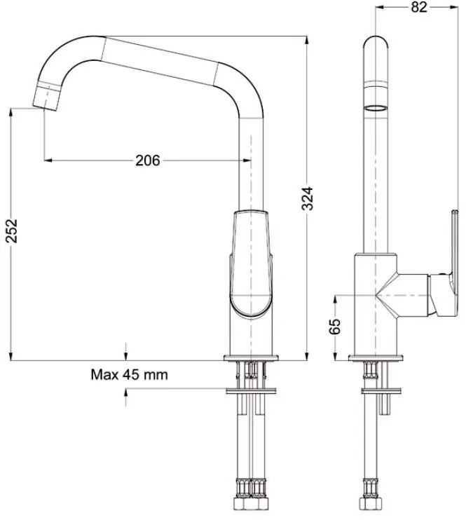 Кухненски кран Eurorama Klint 142515