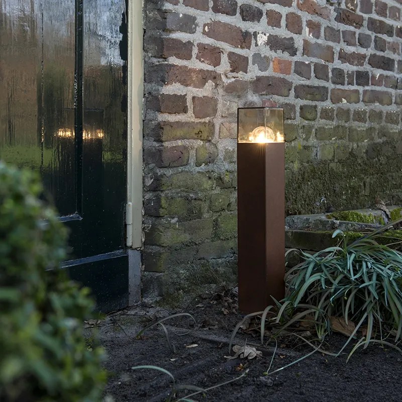 Индустриална подова лампа за външен монтаж ръждиво кафява 50 см IP44 - Denmark