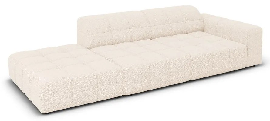 Кремав шезлонг (десен ъгъл) Chicago – Cosmopolitan Design