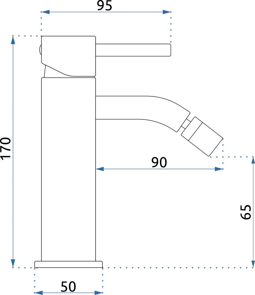 Смесител за биде Rea Lungo Titan