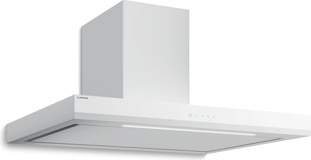Klarstein Velaire абсорбатор, Елегантен, минималистичен, мощен, Енергийна ефективност A++, 595 м³/ч, 90 см